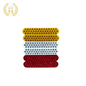 Riflettore a perline di vetro prismatico ad alta intensità Cat Eye con protezione IP68 per chiodi stradali, autostrade e parcheggi - Product Image 5