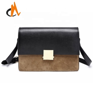 Las mujeres simple de hombro de cuero de la vaca solapa-sobre, bolso de correas de cuero bolsos para mujeres - Product Image 1