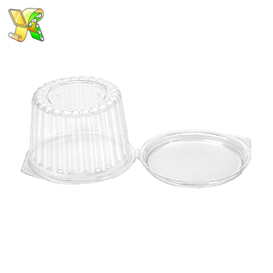 Pliable <span class=keywords><strong>saladier</strong></span> <span class=keywords><strong>transparent</strong></span> petit bol à salade en plastique avec couvercle - Product Image 2