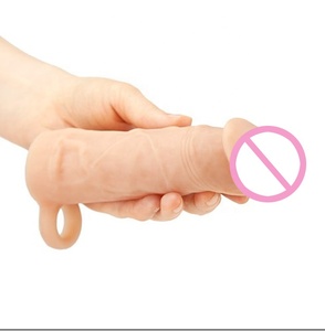 Realista funda pene condones hombres <span class=keywords><strong>de</strong></span> pene extensor <span class=keywords><strong>de</strong></span> pene la ampliación extensión - Product Image 2