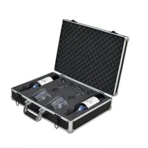 Hand-held Red Wine Packing Gift Box/Aluminum Wine case