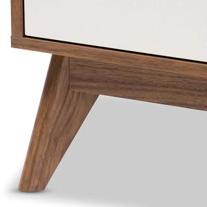 <span class=keywords><strong>Blanc</strong></span>/noyer Brun Poitrine De Tiroirs/bureau 6 Tiroir De Rangement Vanité - Product Image 4
