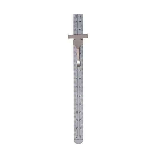 6 Inch 15 cm Stainless Steel Pocket Ruler