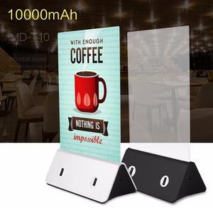 Produk baru laris pemegang Menu meja pengisi daya portabel Bank daya meja pengisi daya untuk restoran DC stasiun daya portabel 5v 5V/2.0A - Product Image 3