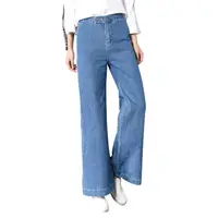 Горячая Распродажа, высококачественные современные красивые джинсы с широкими штанинами, женские джинсы CC835