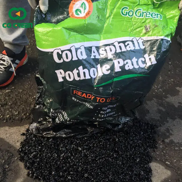 Go Green high performance cold mix asphalt for raining season and water hole repair