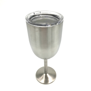 10 oz Isolation <span class=keywords><strong>Sous</strong></span> Vide Voyage Tumbler Tasse En Acier Inoxydable Stemless <span class=keywords><strong>Vin</strong></span> Gobelet En <span class=keywords><strong>Verre</strong></span> avec Couvercle - Product Image 1