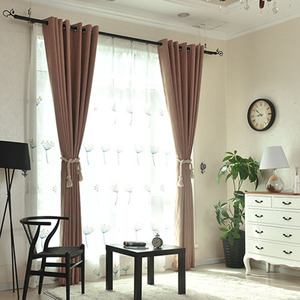 Haute Qualité couleur Pure <span class=keywords><strong>bambou</strong></span> coton hôtel rideau occultant - Product Image 2