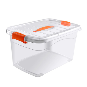 안녕 상승 쓰레기 경사 Wheelie Bin 저장 안녕 상승 66 Quart 자물쇠 도매를 가진 Foldable 명확한 플라스틱 저장 Bin 상자 - Product Image 4