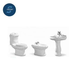 Chine fabricant de style Européen blanc soulagement <span class=keywords><strong>suite</strong></span> <span class=keywords><strong>série</strong></span> ensemble sanitaire - Product Image 1