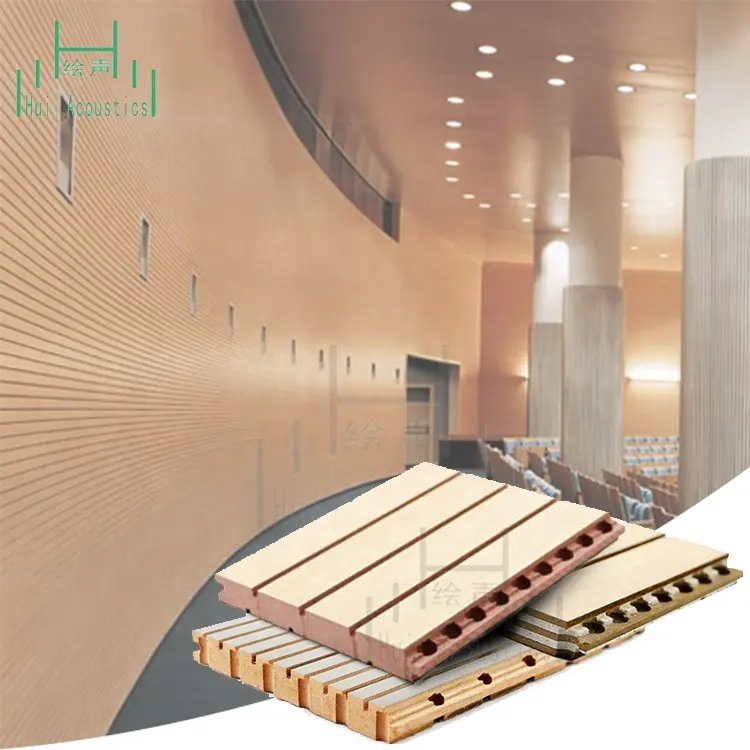 Akustik MDF Duvar Paneli Sistemi Dekoratif MDF Duvar Panelleri MDF Tahta Akustik