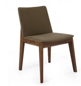 <span class=keywords><strong>Chaise</strong></span> de restaurant blanche de style canadien moderne, <span class=keywords><strong>chaise</strong></span> de salle à manger rembourrée en bois - Product Image 2