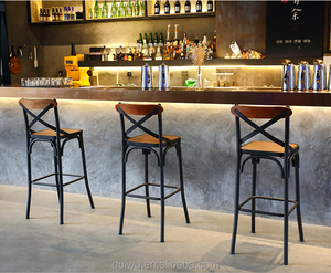 2016 <span class=keywords><strong>italie</strong></span> style métal Industriel bar meubles grand bar chaise haute pour vente - Product Image 2