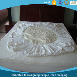 Stock 20% Polyester 80% Bambou <span class=keywords><strong>Berceau</strong></span> Bébé Matelas Protecteur avec 100gsm Polyester De Remplissage - Product Image 6