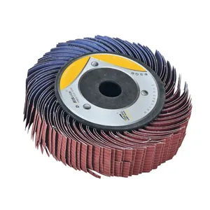 300mm emery Cloth Wire buffing flap Wheel for metal wood stainless steel