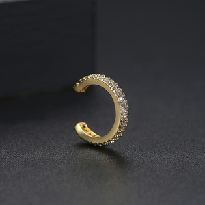 LUOTEEMI Cubic Zirconia Ear <strong>Cuff</strong> Two Lines Tiny CZ Women <strong>Earrings</strong> <strong>Cuff</strong> Tiny Cute <strong>Earrings</strong> - Product Image 6