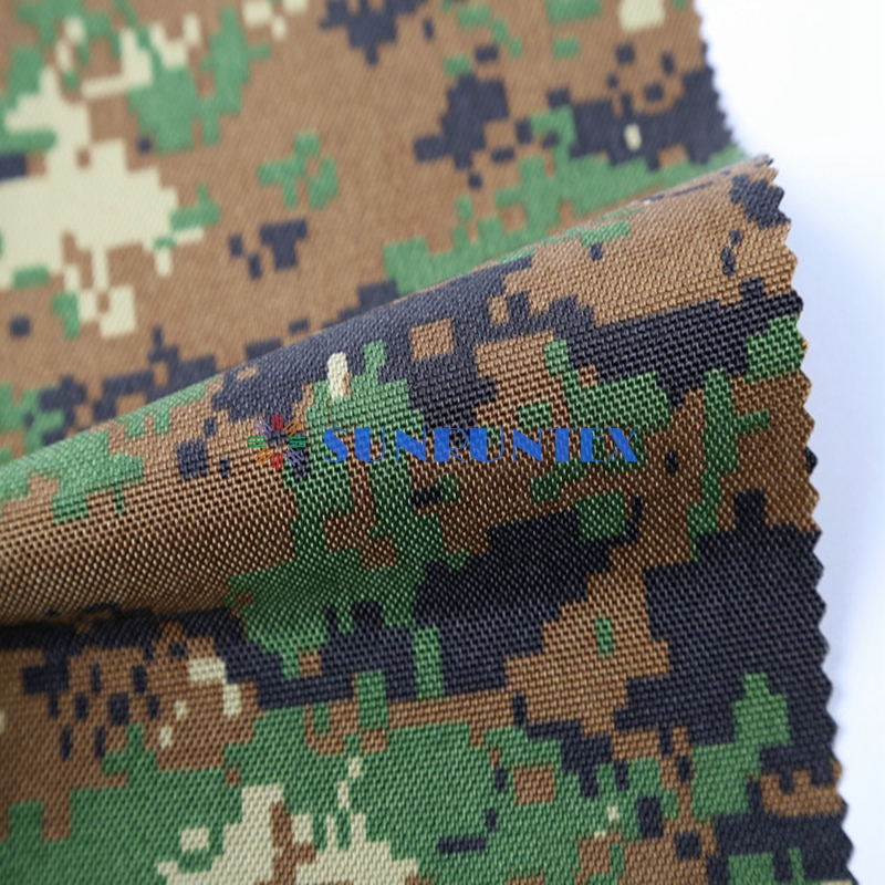 Водонепроницаемая полиуретановая ткань cordura с принтом и полиуретановым покрытием 500D
