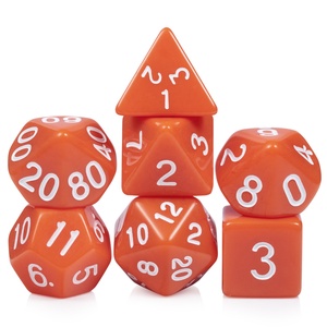 Factory Wholesale Acrylic Polyhedral DND <strong>Dice</strong> Set D4 D6 D8 D10 D12 <strong>D20</strong> D% Rpg <strong>Dice</strong> for Dungeons and Dragons - Product Image 1