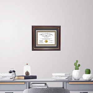 Marco DE FOTOS MDF personalizado de alta calidad, venta al por mayor, documento de certificado y pantalla de diploma con logotipo personalizado - Product Image 5