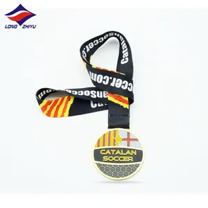 Longzhiyu 12 Jaar Custom Design Souvenir Sport Medaillon Voetbal Sport Medailles En Trofeeën