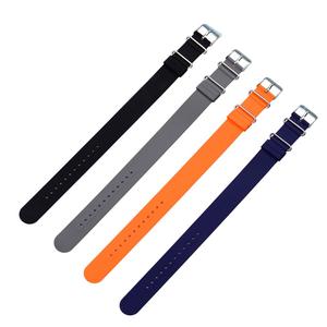 LAIHE高品質シリコーンワンピース時計バンドリストストラップ18mm 20mm 22mmゴム時計バンド - Product Image 1