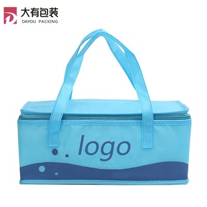 Fábrica de aluminio térmica de <span class=keywords><strong>comida</strong></span> Pizza carne helado cerveza azul no tejida de la entrega de alimentos refrigerador aislado bolsa de - Product Image 6