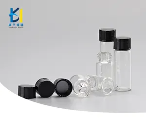 1ml 2ml 3ml Kleine Glas Fläschchen Rohre Ätherisches öl Verpackung Schraube Kappe 5ml