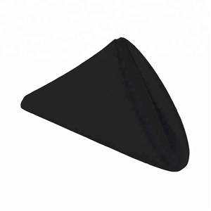 100% de poliéster negro visa bistro servilleta mesa de lino TIRO PARA <span class=keywords><strong>restaurante</strong></span> - Product Image 1