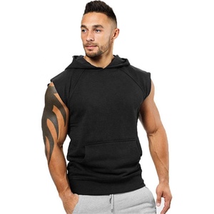 Sweat-shirt sans manches unique pour homme, veste de sport, débardeur de course à pied - Product Image 1