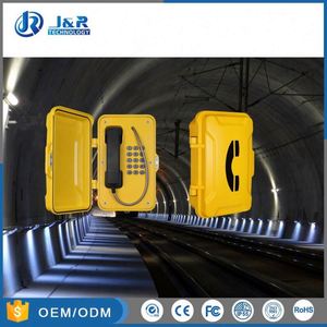 Sistema ferroviario del túnel teléfonos <span class=keywords><strong>teléfono</strong></span> <span class=keywords><strong>de</strong></span> emergencia Industrial <span class=keywords><strong>teléfono</strong></span> con beacon y Cuerno para la opción - Product Image 3
