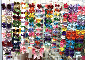 Kẹp nơ tóc ruy băng xếp chồng hai lớp đáng yêu - Product Image 6