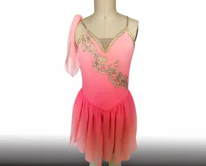 Nóng bán trang phục khiêu vũ mới nóng trang phục khiêu vũ màu hồng, <span class=keywords><strong>chiffion</strong></span> ăn mặc trang phục biểu diễn, trang phục khiêu vũ trữ tình. Mới -- 07 - Product Image 1