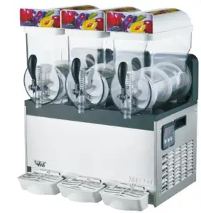 200330M Commerciële 15l Slushie Ijsmachine Thuis Drinken Cooling Machine Bevroren Drie Kommen Dual Kom Slush Machine