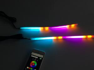 Bande LED séquentielle à changement de couleur RVB avec clignotant ambre intégré - Product Image 2
