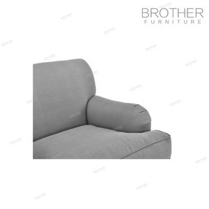 2 plazas de muebles de sala de tapicería seccional gris sofá de tela - Product Image 5