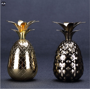 Vino cóctel Copa forma de piña mula de Moscú taza de cobre con tapa de paja - Product Image 6