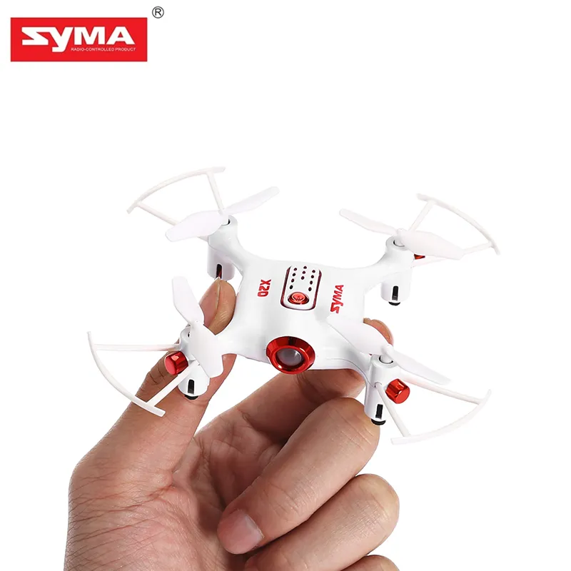 Карманный мини-Дрон Syma X20 X20-S без камеры 2,4G Внутренний Радиоуправляемый квадрокоптер летательный аппарат Дроны с батареей