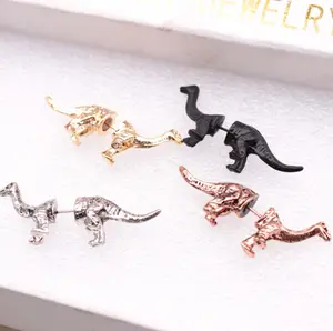 fashionable puncture animal shaped jewelry dinosaur pterosaur women single earrings