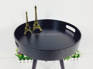 Moderno MDF piccola rotonda pallet 2 di colore di legno <span class=keywords><strong>tavolino</strong></span> moderno <span class=keywords><strong>con</strong></span> maniglia - Product Image 5