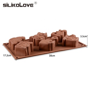 Molde de silicona con forma de <span class=keywords><strong>coche</strong></span> de dibujos animados de 6 cavidades, molde para hornear galletas, gelatina helada, artesanía de azúcar, <span class=keywords><strong>Fondant</strong></span>, herramientas de decoración de pasteles - Product Image 5