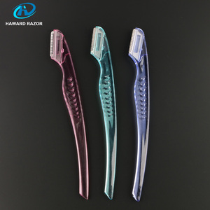 <span class=keywords><strong>Rasoir</strong></span> pour le visage Pack de 3 compteurs Lame en acier inoxydable avec filet de sécurité <span class=keywords><strong>Rasoir</strong></span> pour <span class=keywords><strong>sourcils</strong></span> Utilisation par les femmes - Product Image 2