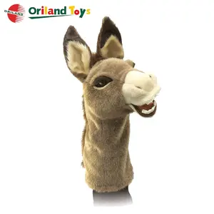 Plush animal sock hand puppet