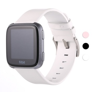 Pour <span class=keywords><strong>Fitbit</strong></span> Versa Bandes Classique En Cuir Véritable <span class=keywords><strong>Bracelet</strong></span> Remplacement Accessoires Fitness Sangle pour Versa Femmes Hommes - Product Image 3