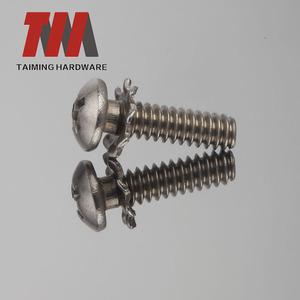 A2 ss vis À Tête Cylindrique bombée et empreinte Cruciforme Fleur Rondelle Vis D'attache <span class=keywords><strong>de</strong></span> Matériel - Product Image 4