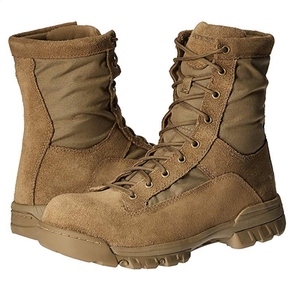 <span class=keywords><strong>Bottes</strong></span> tactiques du désert HBA03-3 en cuir véritable suédé coyote brun foncé, semelle extérieure en ciment - Product Image 5