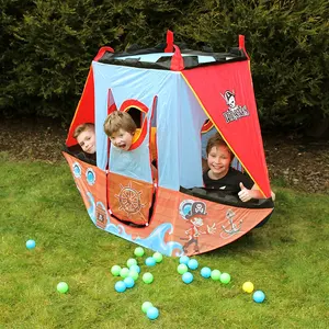 Hot Sales Pirate Ship Tent Play Indoors or Outdoors Child Play House Tents Toy For Kids