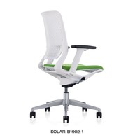 Chaise de bureau en maille ergonomique, pivotante, à dossier haut, en plastique, pour le bureau
