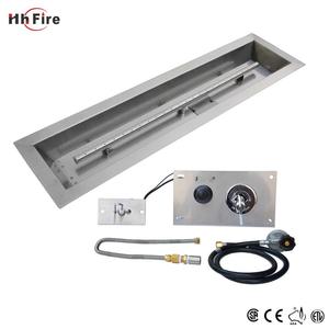 DIY Linéaire En Acier Inoxydable <span class=keywords><strong>Cheminée</strong></span> Brûleur Kit Avec Propane Gaz Connexion - Product Image 2