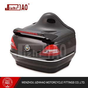<span class=keywords><strong>Top</strong></span> <span class=keywords><strong>Case</strong></span> <span class=keywords><strong>Moto</strong></span> JIZHIHAO Peint de Haute Qualité 668 <span class=keywords><strong>avec</strong></span> Dossier en Cuir, Matériau ABS, Éclairage LED, 26L, Kits de Montage et 2 Clés - Product Image 3