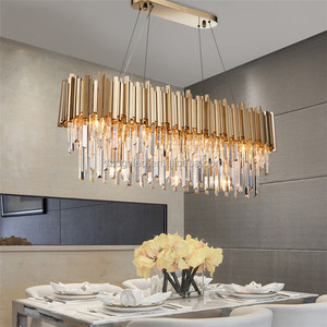 <span class=keywords><strong>Lampadario</strong></span> Rettangolare <span class=keywords><strong>Moderno</strong></span> in Acciaio Inox e Cristallo Design Italiano E14 per Hotel e Ristoranti Stile <span class=keywords><strong>Rustico</strong></span> - Product Image 2